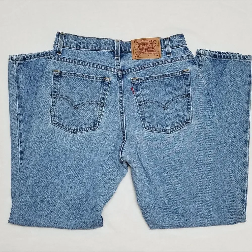 VINTAGE 1998 Levi's Relaxed Fit Tapered Leg Stone Wash High Rise Mom Jeans
